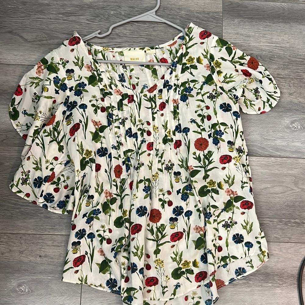 Anthropology Maeve blouse top 4 small